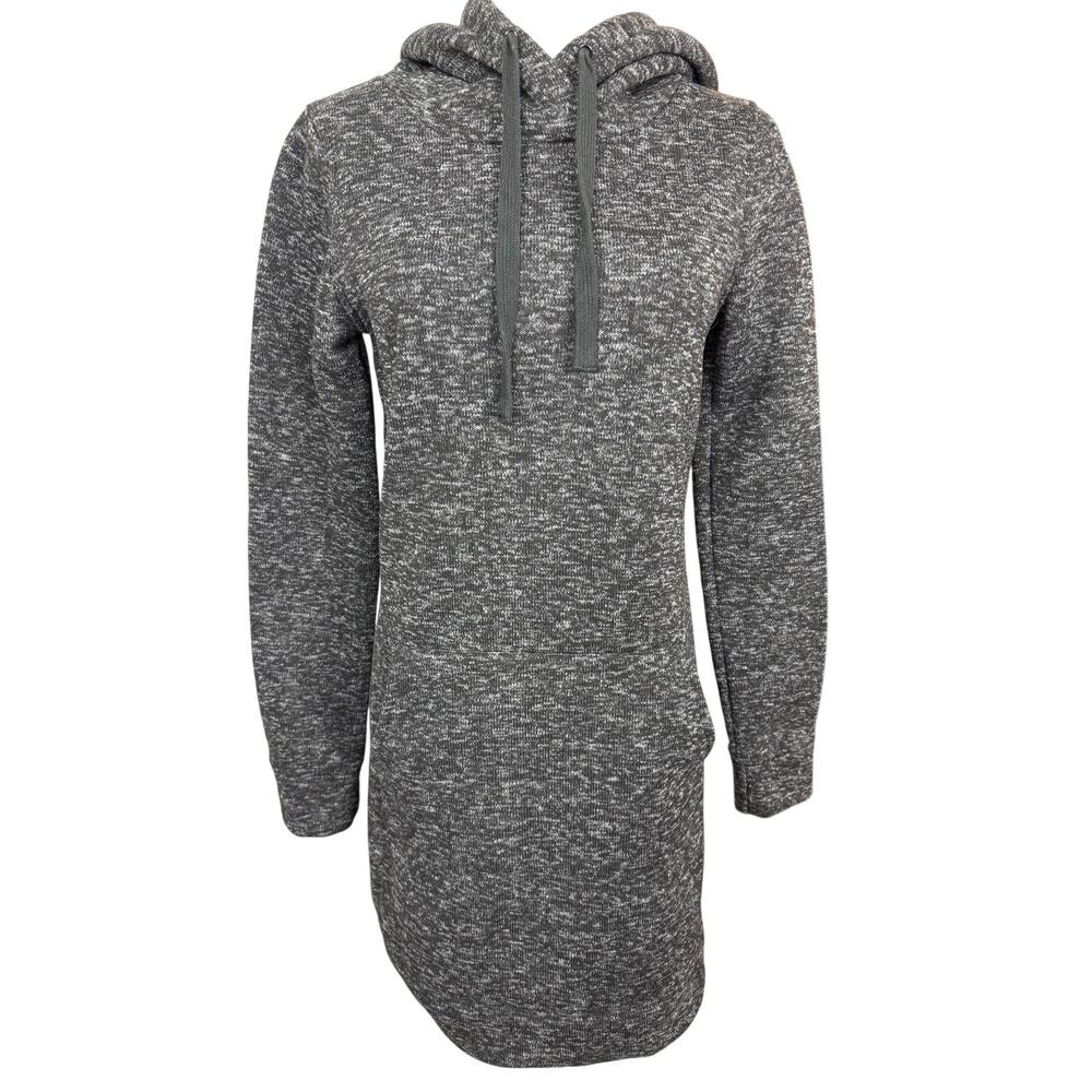 Fabletics Longline Hoodie Dress S Gray Heathered Cozy Lounge